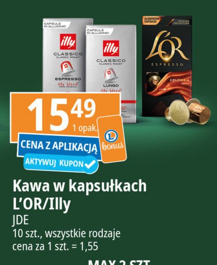 Kawa w kapsułkach colombia L'or promocja