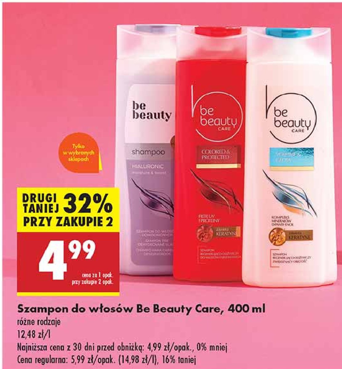 Szampon do włosów keratin Be beauty care promocja