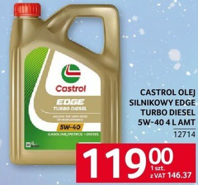 Olej silnikowy Edge Turbo Diesel II AMT 5W-40 4L Castrol promocja w Selgros
