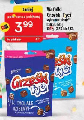 Wafelki w czekoladzie Grześki tyci promocja