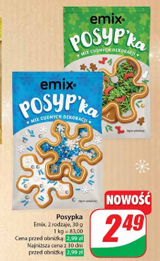 Posypka zielona Emix promocja