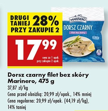 Dorsz atlantycki filet bez skóry Marinero promocja