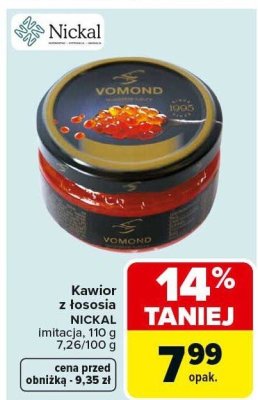Kawior z łososia NICKAL promocja w Carrefour
