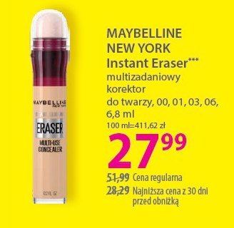 Korektor w płynie 06 neutral Maybelline eraser instant anti age promocja w Hebe