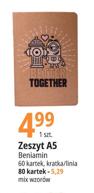Zeszyt a5/80 k. linia Beniamin Beniamin mn promocja