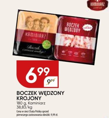 Boczek wędzony krojony promocja w Chata Polska