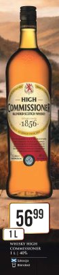 Whisky High Commissioner 1 L promocja w Dino
