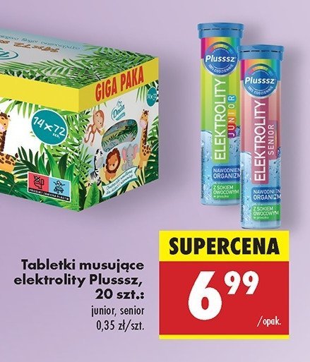 Tabletki elektrolity junior complex Plusssz promocja