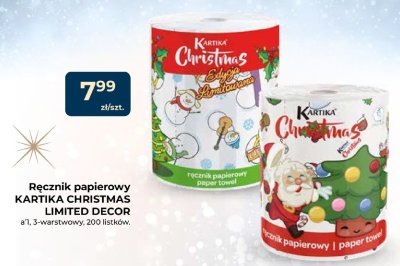 Ręcznik papierowy KARTIKA CHRISTMAS LIMITED DECOR promocja w PSB Mrówka