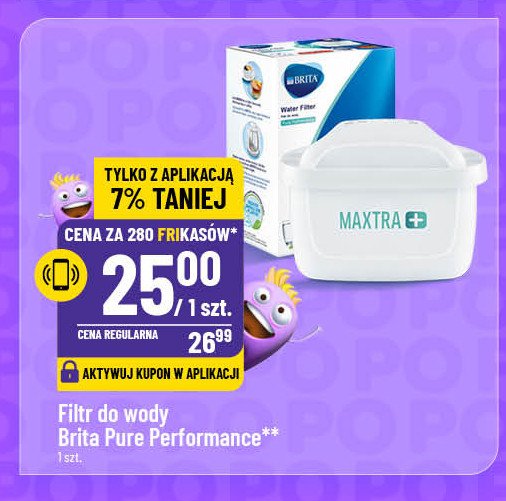 Wkład filtrujący pure performance (biały) Brita maxtra promocja w POLOmarket