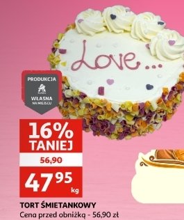 Tort śmietanowy promocja w TOPAZ