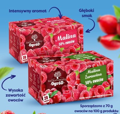 Herbata malinowa Zaczarowany Ogród promocja w POLOmarket