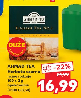 Herbata ekspresowa w kopertach Ahmad tea london english tea no. 1 promocje