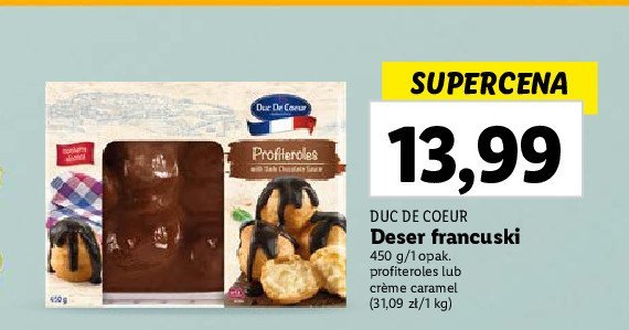 Creme caramel Duc de coeur promocja