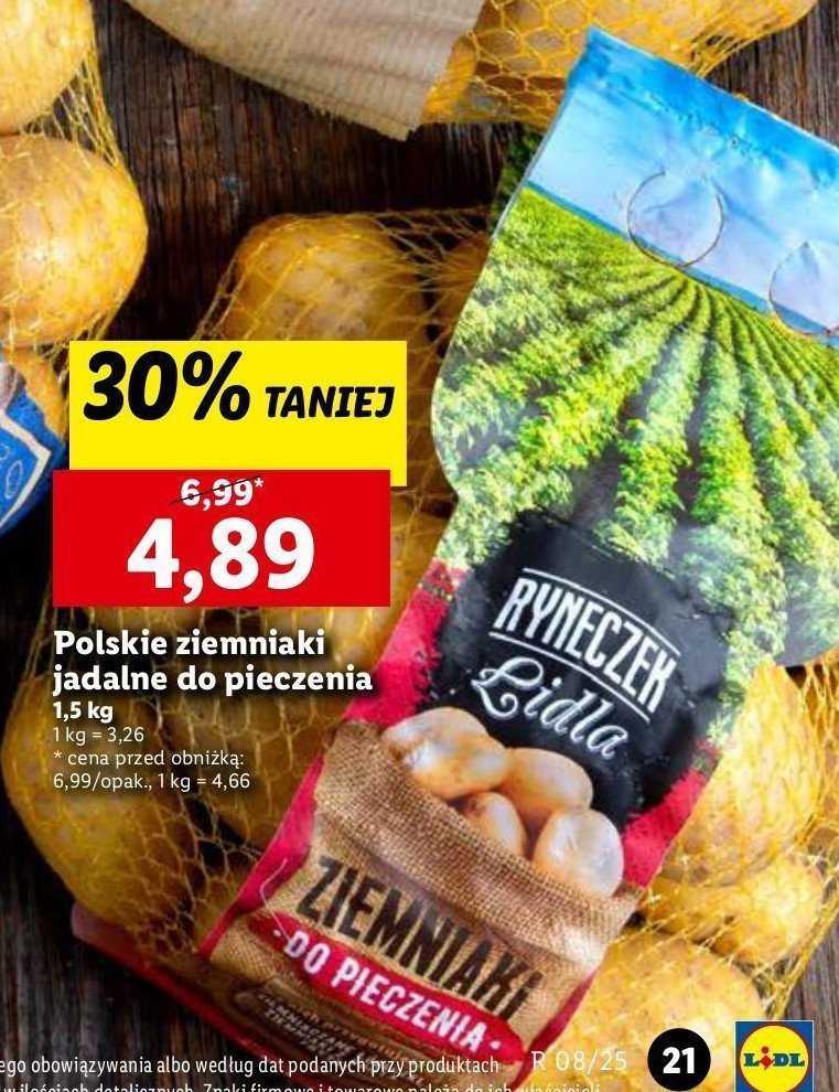 Ziemniaki do pieczenia Ryneczek lidla promocja