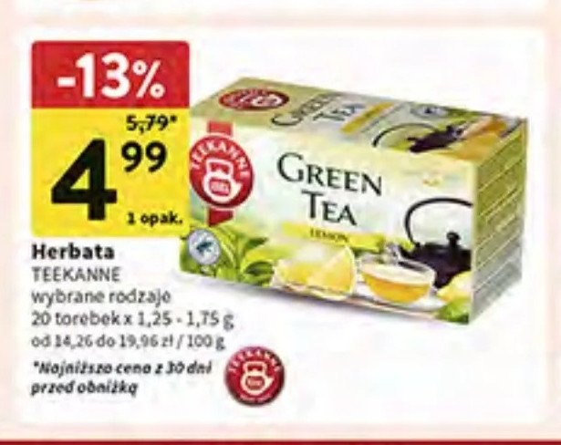 Herbata lemon Teekanne promocja