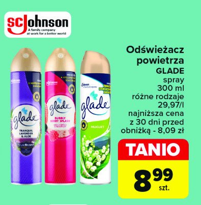 Odświeżacz powietrza bubbly berry splash Glade by brise promocja