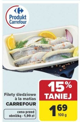 Filety śledziowe promocja w Carrefour Market