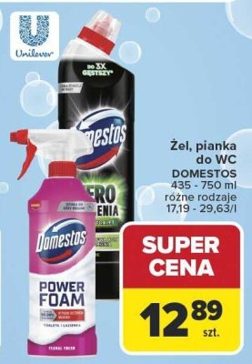 Żel do WC Domestos promocja w Carrefour Market