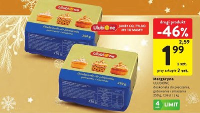 Margaryna ULUBIONE doskonała do pieczenia, gotowania i smażenia promocja w Intermarche