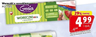 Woreczki z suwakiem POLITAN Gosia promocja w Prim Market