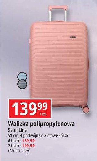 Walizka polipropylenowa 71 cm Semi line promocja