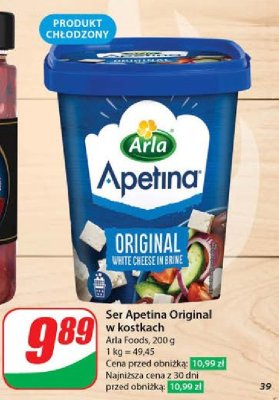 Ser feta naturalny Arla apetina promocja
