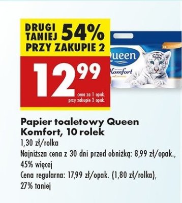 Papier toaletowy comfort Queen promocja
