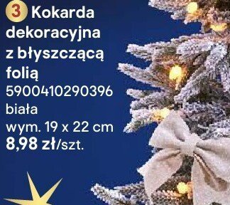 Kokarda dekoracyjna z błyszczącą folią promocja w Castorama