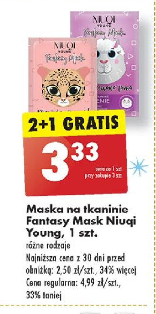 Maseczka na tkaninie wygładzenie magiczny jednorożec Niuqi fantasy mask promocja