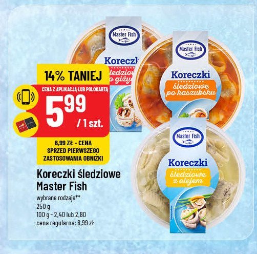 Koreczki po giżycku Master fish promocja