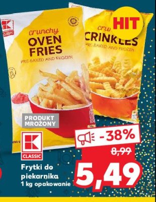 Frytki proste K-classic promocja
