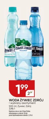 Woda Żywiec Zdrój wybrany asortyment promocja w Chata Polska