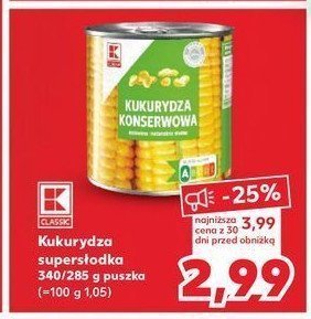 Kukurydza konserwowa Dawtona promocja