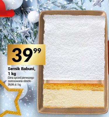 Sernik Babuni, 1 kg promocja w Twój Market