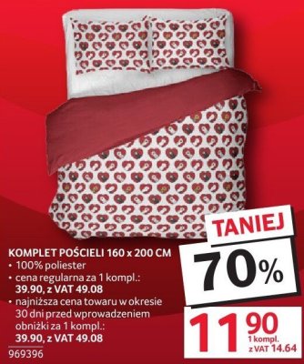Komplet pościeli 160x200 cm promocja w Selgros