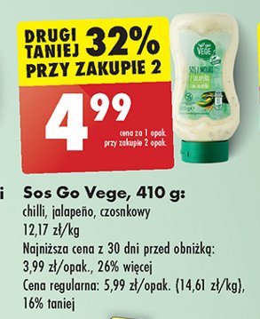 Sos czosnkowy Govege promocja