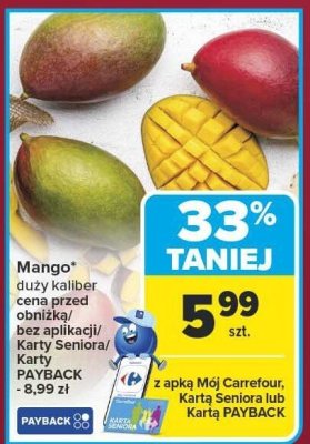 Mango duży kaliber promocja w Carrefour