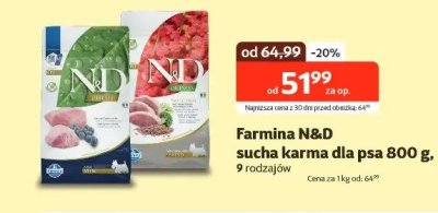 Karma sucha dla psa 800 g promocja w KAKADU