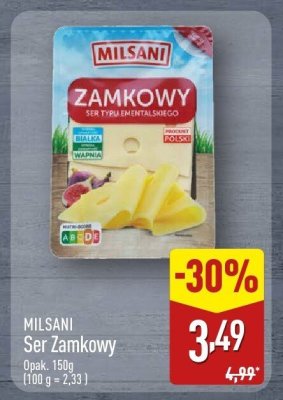 Ser Zamkowy Milsani 150g promocja w Aldi