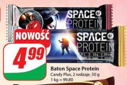 Baton proteinowy cherry poppy SPACE PROTEIN promocja