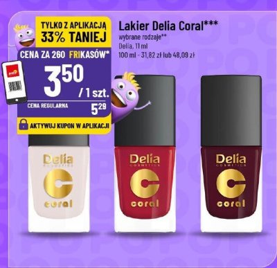 Lakier Delia Coral promocja w POLOmarket