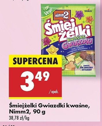 Żelki kwaśne gwiazdki Nimm2 śmiejżelki promocja