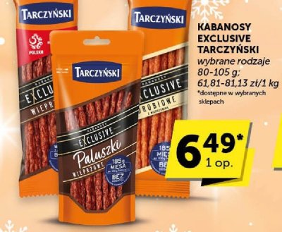 Kabanosy Exclusive Tarczyński promocja w Groszek