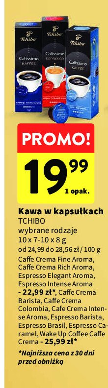 Kawa rich aroma Tchibo cafissimo Tchibo cafe promocja