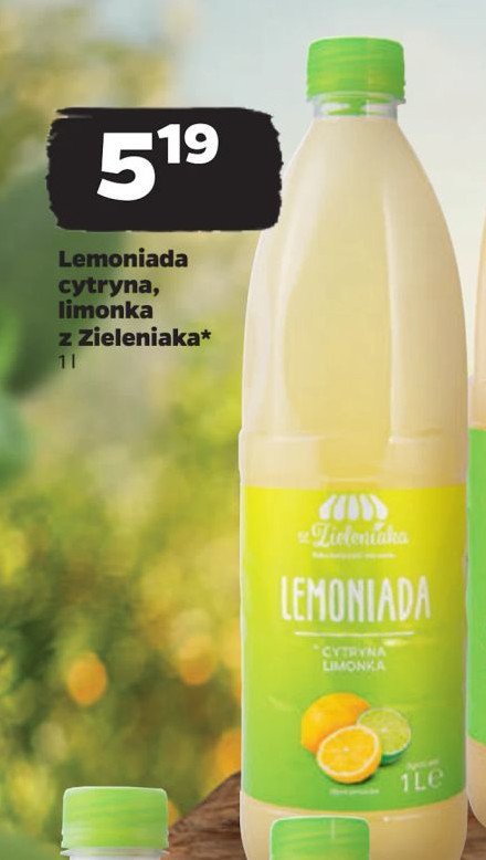 Lemoniada limonkowa Z ZIELENIAKA NETTO promocja
