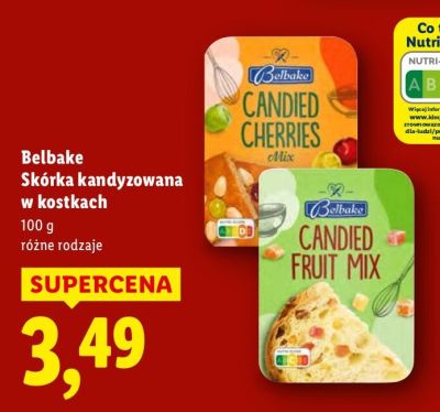 Skórka kandyzowana w kostkach, różne rodzaje promocja w Lidl