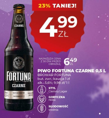 Piwo promocja w Duży Ben