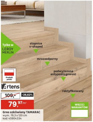 Gres szkliwiony TAMARAC promocja w Leroy Merlin