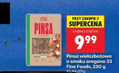 Pinsa wielozbożowa o smaku oregano  promocja w Biedronka